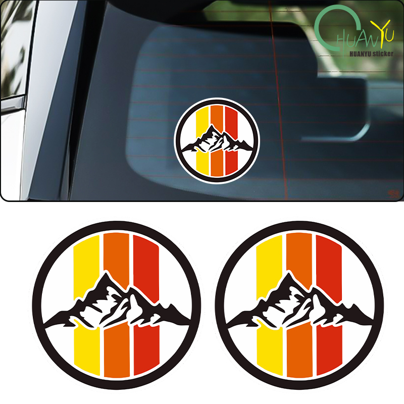 Gear Set Motorcycle - รถ SUV ภูเขาหิมะสามสีแบบย้อนยุคกระจกหลังกระจกหน้ารถข้างตกแต่งด้วย stiker Motor รถ