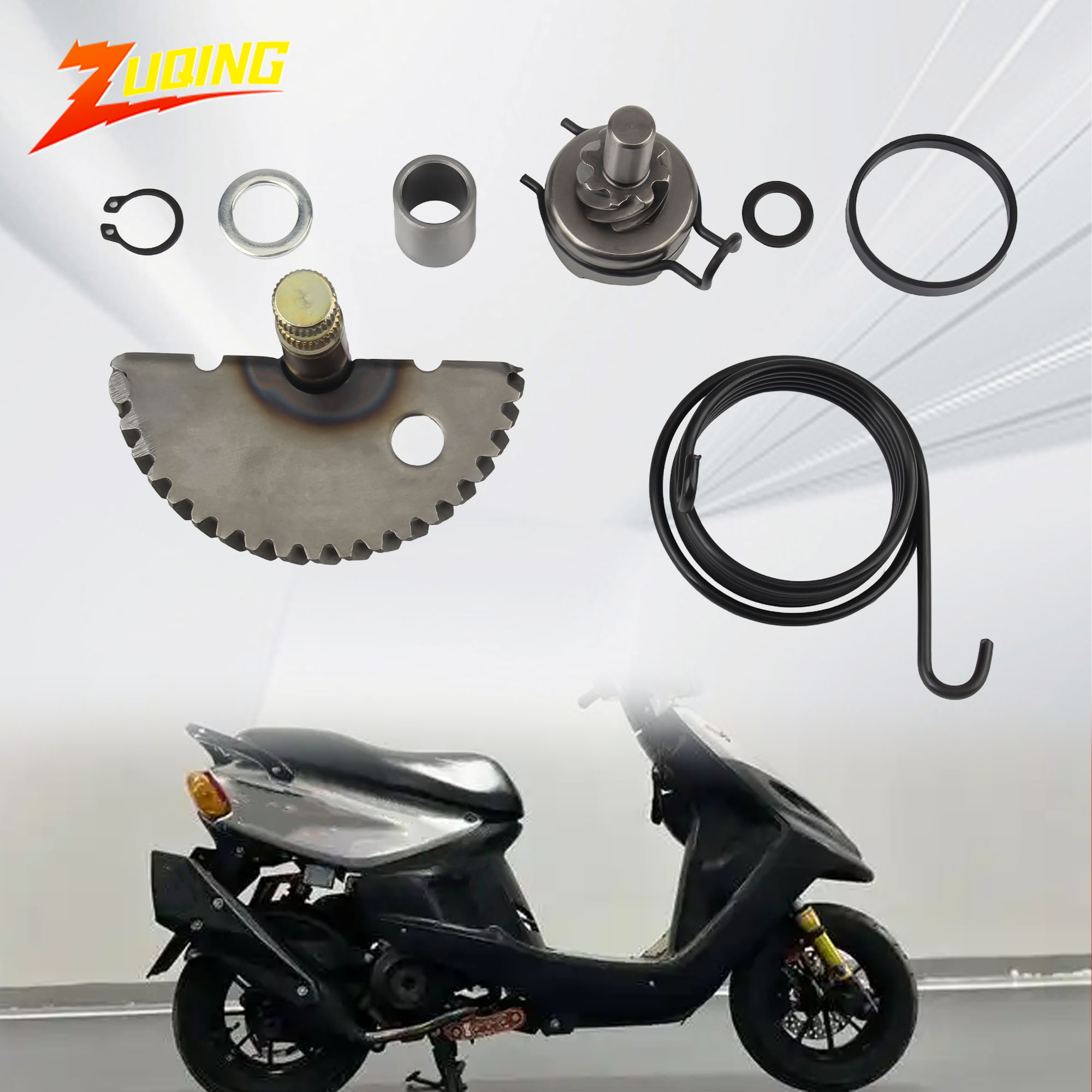 Gear Set Motorcycle - รถจักรยานยนต์Starter Lever Shaft Gear Assembly KitสําหรับGY6