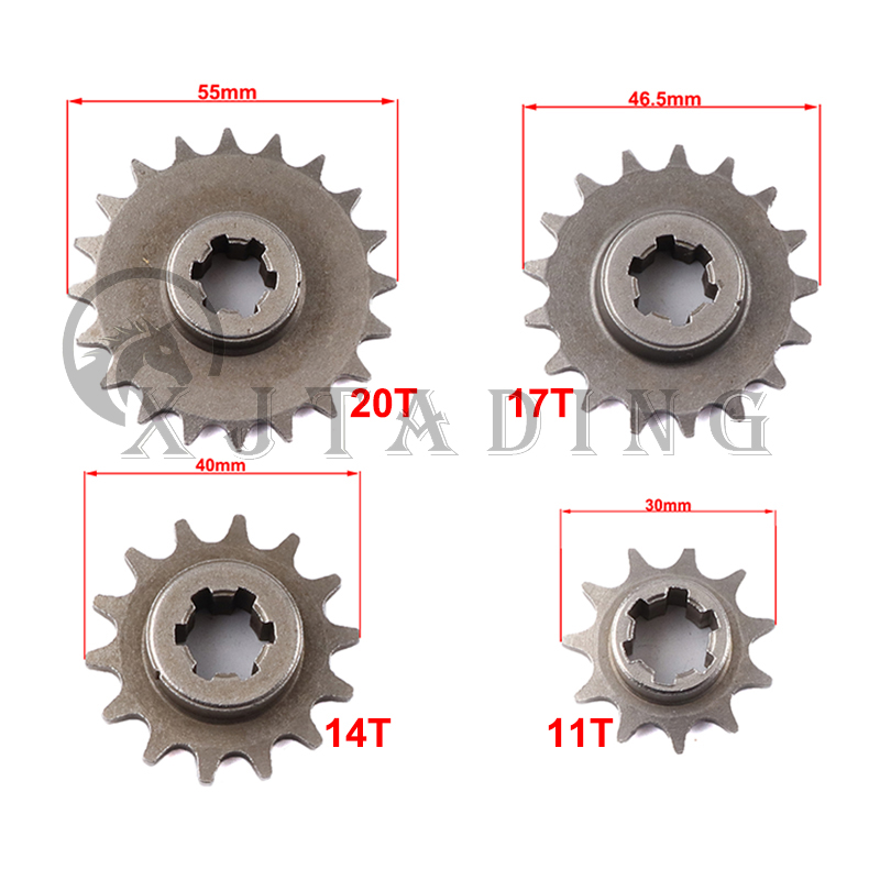 Motorcycle Gear Tidy - เฟืองหน้ารถมอเตอร์ไซค์ T8F 11/14/17/20 ฟัน สำหรับมินิโมโต 47cc