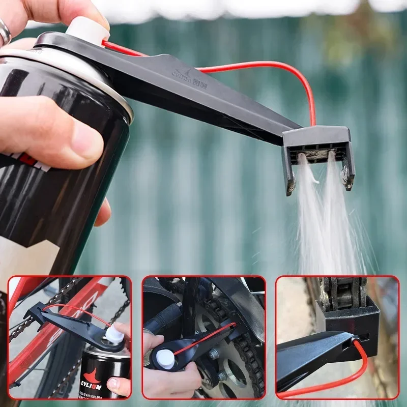 Motorcycle Gear Oil - อุปกรณ์ฉีดจ่ายน้ำมันสำหรับทำความสะอาดและบำรุงรักษาโซ่รถจักรยานยนต์ อุปกรณ์ซ่อมบำรุงและเครื่องมือเสริมสำหรับรถจักรยานยนต์