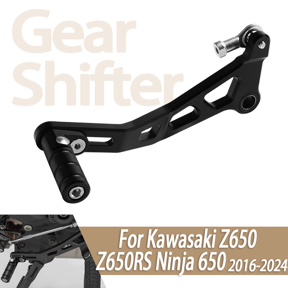 Motorcycle Gear Kawasaki - คันเกียร์อลูมิเนียมพับได้สำหรับรถจักรยานยนต์, ที่เปลี่ยนเกียร์เหมาะสำหรับคาวาซากิ Z650 Z650RS NINJA650 Z
