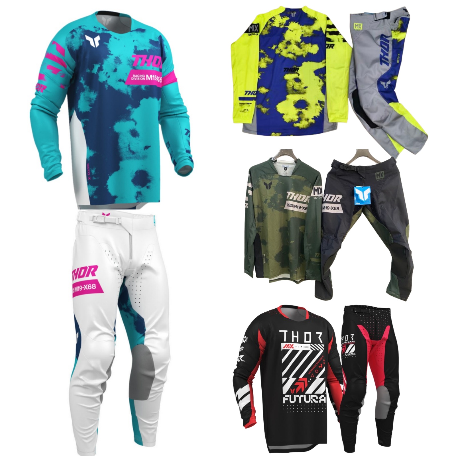 ชุดอุปกรณ์มอเตอร์ครอส ชุดเสื้อ - Gear Set Motorcycle บทวิจารณ์และราคา