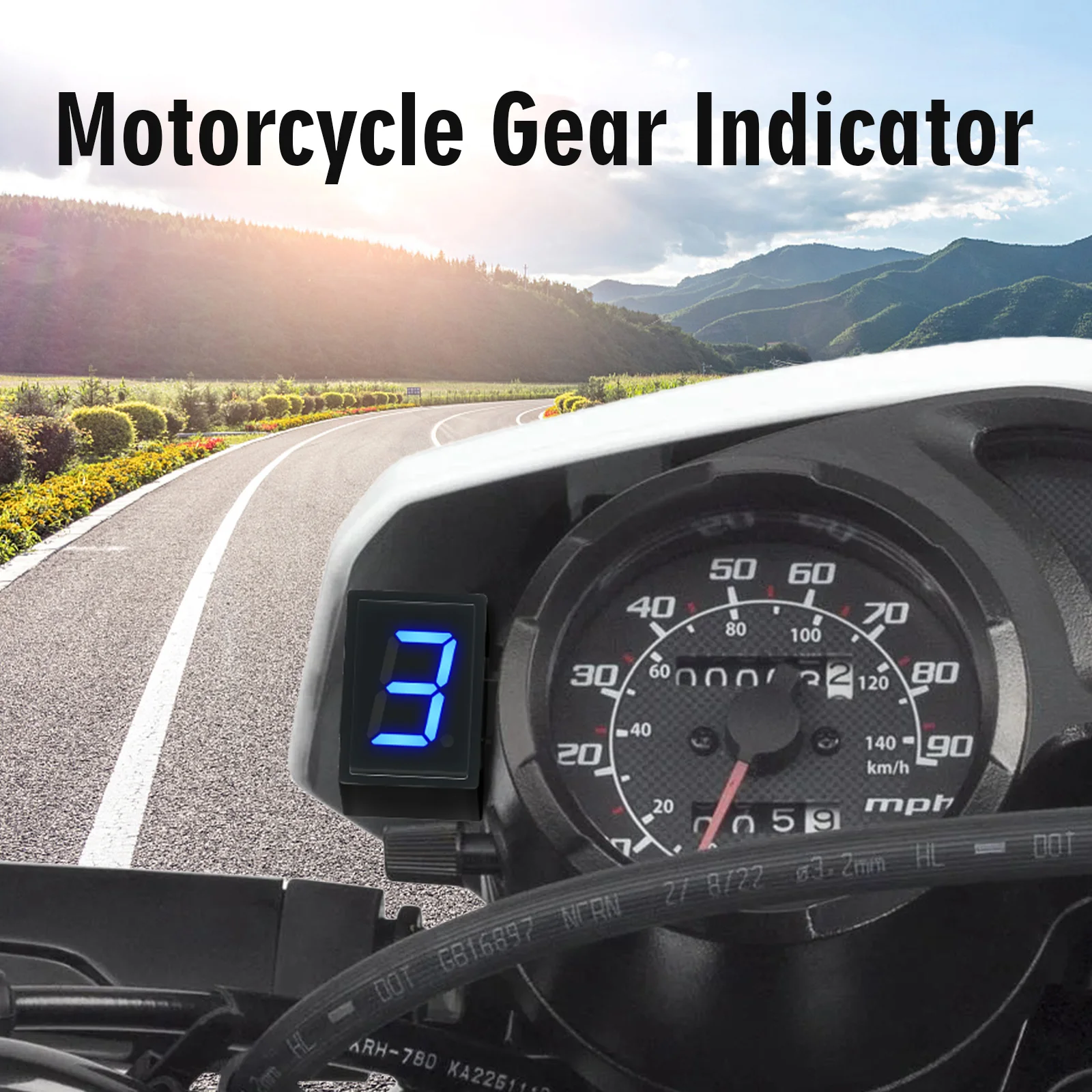 จอแสดงผลเกียร์ดิจิตอลสำหรับรถจ - Motorcycle Gear Selector บทวิจารณ์และราคา